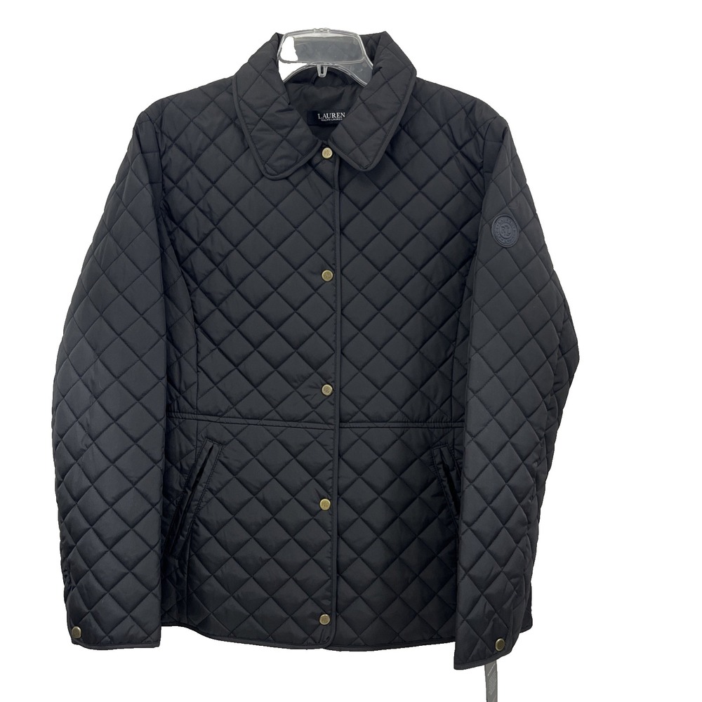 NWT Lauren Ralph Lauren Black Label Women's Size L Quilted Jacket Style #24740